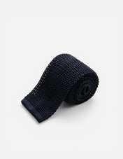Grana Riso Stickad Slips Siden Marinblå One Size
