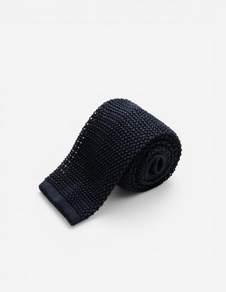 Grana Riso Stickad Slips Siden Marinblå One Size