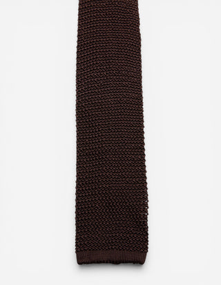 Grana Riso Stickad Slips Siden Mörkbrun One Size