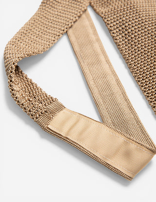 Grana Riso Stickad Slips Siden Beige One Size