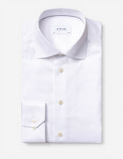 Slim Fit Skjorta Signature Twill Vit
