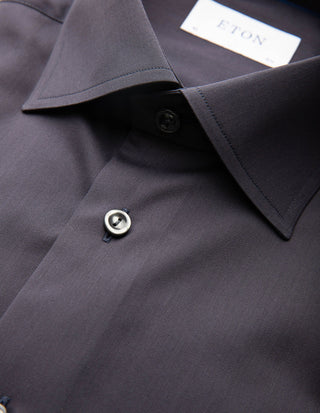 Slim Fit Skjorta Signature Twill Marinblå