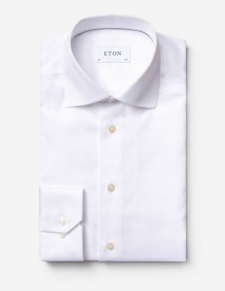 Contemporary Fit Skjorta Signature Twill Vit