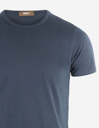 T-shirt Pimabomull Marinblå