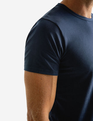 T-shirt Pimabomull Marinblå