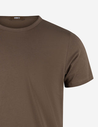 T-shirt Pimabomull Brun