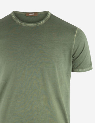 T-shirt Pimabomull Vintage Khakigrön