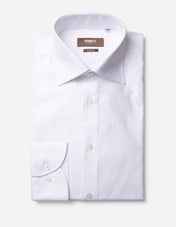 Slim Fit Skjorta Pinpoint Oxford Vit
