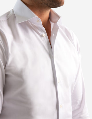 Slim Fit Skjorta Pinpoint Oxford Vit