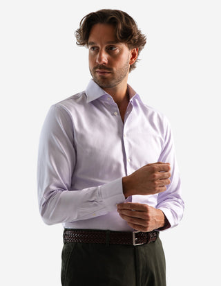 Slim Fit Skjorta Pinpoint Oxford Ljuslila