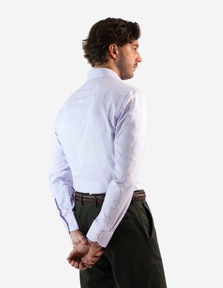 Slim Fit Skjorta Pinpoint Oxford Ljuslila