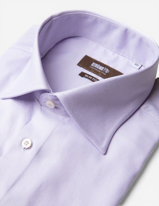 Slim Fit Skjorta Pinpoint Oxford Ljuslila