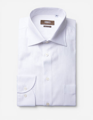 Regular Fit Skjorta Pinpoint Oxford Vit