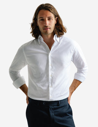 Slim Fit Skjorta Royal Oxford Vit
