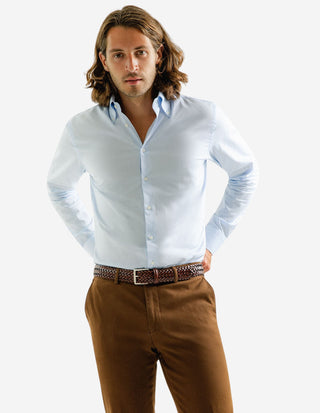 Slim Fit Skjorta Royal Oxford Ljusblå