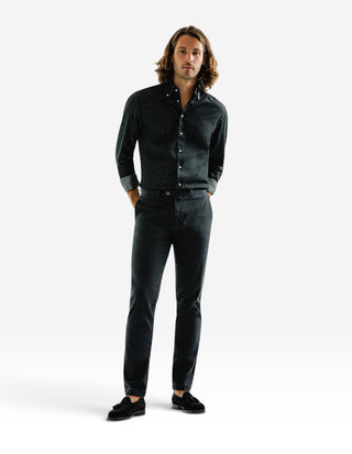 Slim Fit Skjorta Denim Vintage Svart