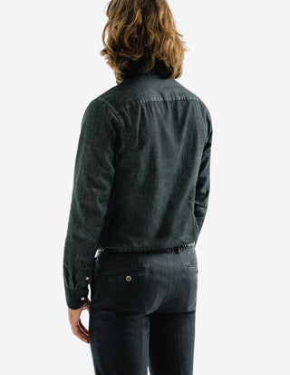 Slim Fit Skjorta Denim Vintage Svart