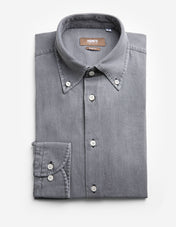 Slim Fit Skjorta Denim Grå