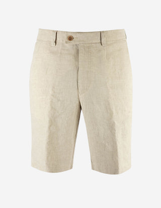 Shorts Linne Ljusbeige