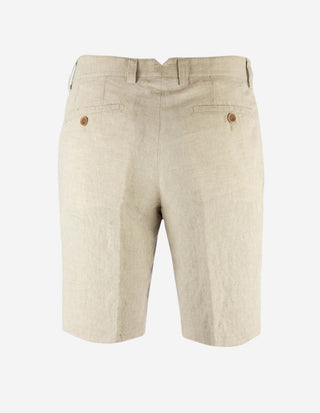 Shorts Linne Ljusbeige