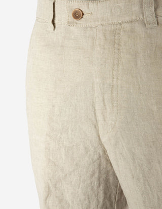 Shorts Linne Ljusbeige