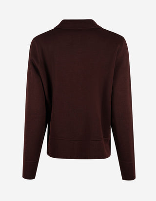 Kaja Cardigan Merinoull Burgundy