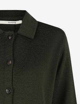 Kaja Cardigan Merinoull Grön