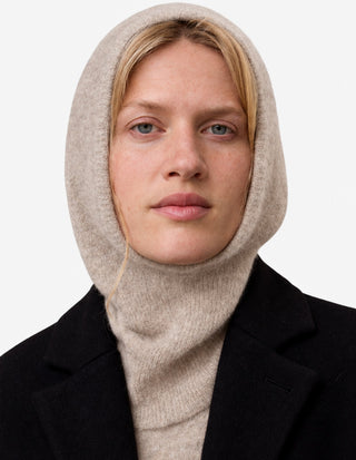 Dalfina Balaclava Alpacka/Ull Ljusbeige