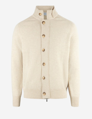 Vespa Giubbino Cardigan Ull Ljusbeige
