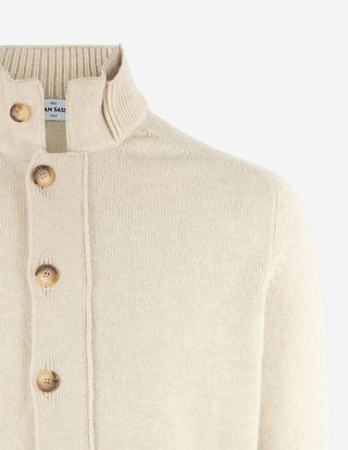 Vespa Giubbino Cardigan Ull Ljusbeige