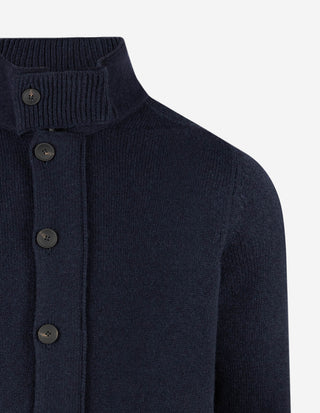 Vespa Giubbino Cardigan Ull Navy