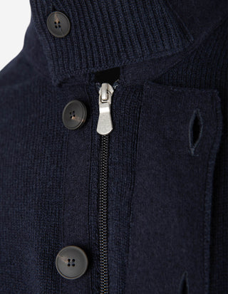 Vespa Giubbino Cardigan Ull Navy