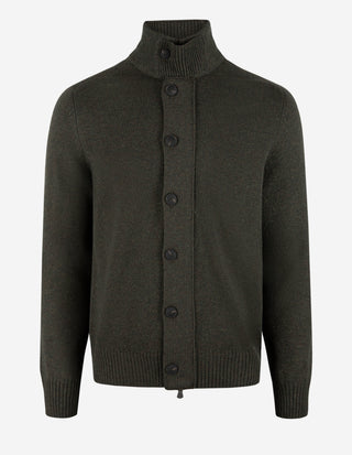 Vespa Giubbino Cardigan Ull Olivgrön