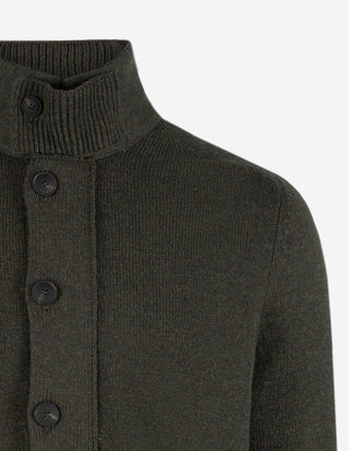 Vespa Giubbino Cardigan Ull Olivgrön