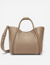 Marine M Väska Läder Beige One Size