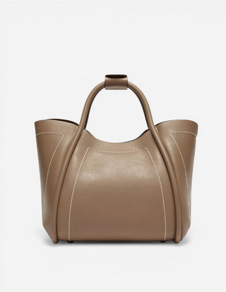 Marine M Väska Läder Beige One Size