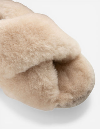 Lovisa Toffla Fårskinnspäls Ljusbeige
