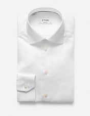 Super Slim Fit Skjorta Signature Twill Vit