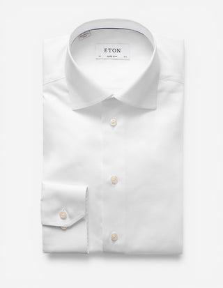 Super Slim Fit Skjorta Signature Twill Vit