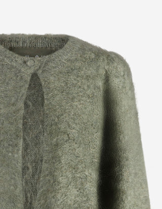 Amelia Cardigan Mohair Salviagrön