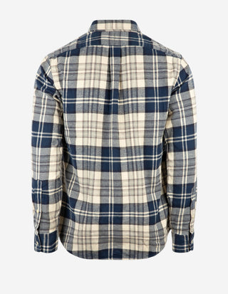 Custom Fit Flanellskjorta Rutig Blå