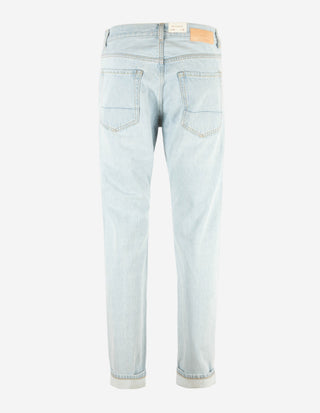 Davide Regular Selvedge Jeans Tvättad Blå