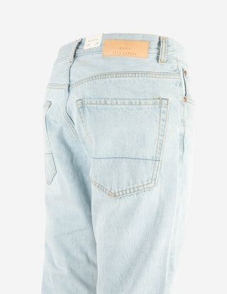 Davide Regular Selvedge Jeans Tvättad Blå