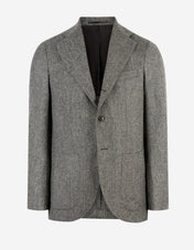 Firenze Blazer Moon Tweed Fiskben Grå