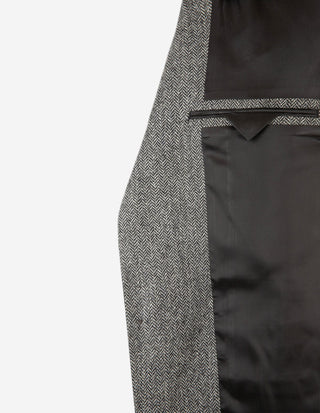 Firenze Blazer Moon Tweed Fiskben Grå