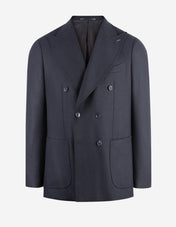Firenze Dubbelknäppt Blazer Tweed Mörkblå