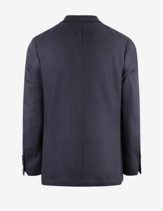 Firenze Dubbelknäppt Blazer Tweed Mörkblå