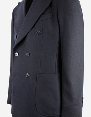 Firenze Dubbelknäppt Blazer Tweed Mörkblå