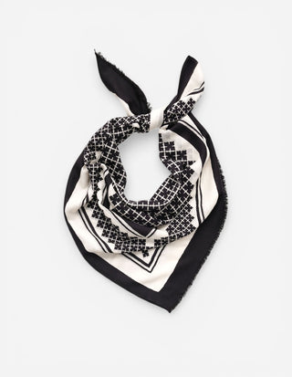 Julee Scarf Ull Svart One Size