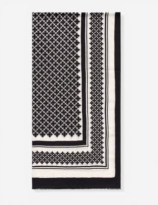 Julee Scarf Ull Svart One Size